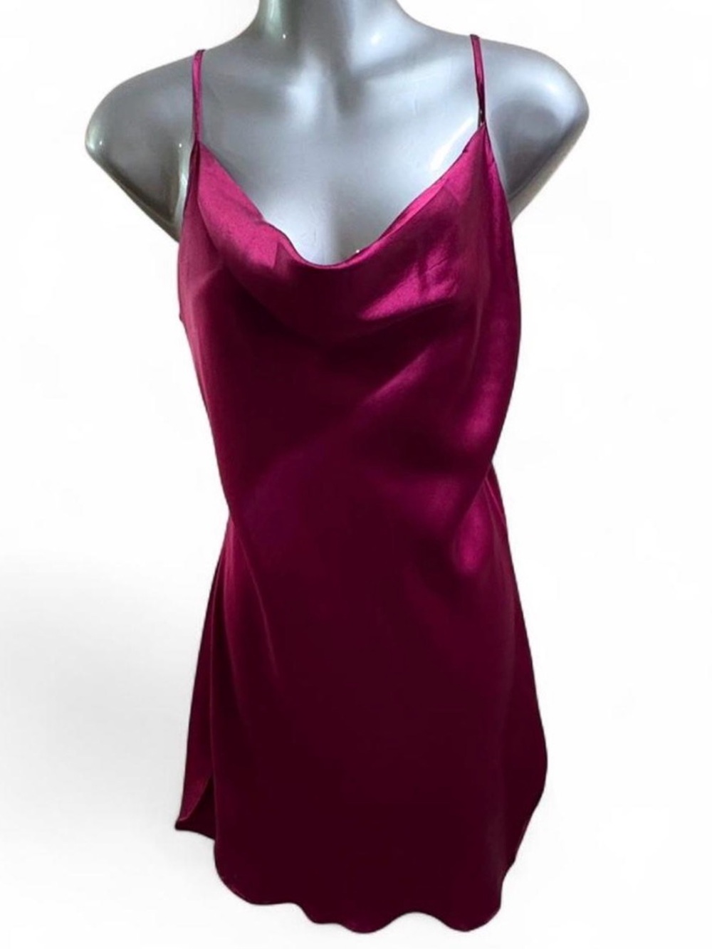 Vintage Victoria Secret Cowl Neck Chemise Slip Dress Sz M
